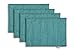 Set of 4, CaliTime Machine Washable Kitchen Dining Room Placemats Table Mats Light Weight Dyed Stripes Reversible, 13