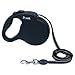 D soft Retractable Dog Leash, Comfortable Handle, 16 ft up to 110 pounds (Black)