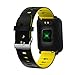 Meidexian888 Smart Watch for iOS Android, Blood Pressure Heart Rate Sleep Monitor Remote Photography Sports Fitness Watch (Yellow)thumb 2