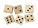 Get Out! Giant Yard Dice 6-Pack Set – Jumbo Outdoor Lawn Game, Wooden Extra Large Numbered Big Dice in Drawstring Bag