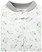 Simple Joys by Carter's Baby Neutral 2-Pack Cotton Footed Sleep and Play, White Turtle/Bear, 6-9 Months