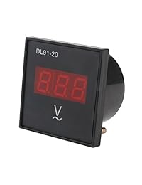 DROK   Panel de voltímetro digital LED rojo AC 80 300 V medidor de voltaje de 220 V Monitor Medidor de medidor para generador de gasolina