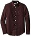 Lacoste Men's Long Sleeve Pique Jacquard Pattern Woven Shirt, CH9877-51, Vendange/Vertigo, 42