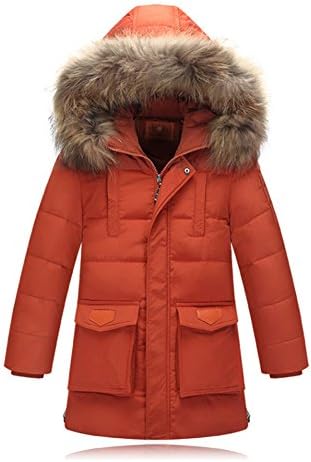 iikids Children Hooded Down Jacket Long Puffer Coat Clothing Kids Boy Girl Thickened Winter Outwear Age7-16years