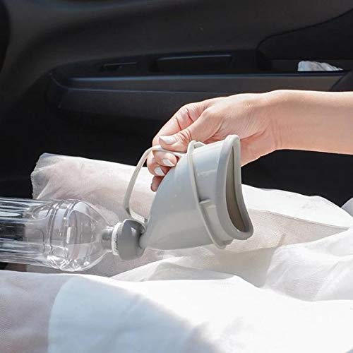 Yougoo Lightweight Urinal Device Portable Mini Outdoor Camping Travel Toilet Car Handle Urine Bottle Urinal Funnel Tube for Man,Women,Children