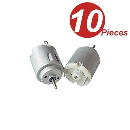 DollaTek 10Pcs DC Motor 140 Mini Elektromotor DC 3-5 V 6300 RPM für DIY Spielzeug