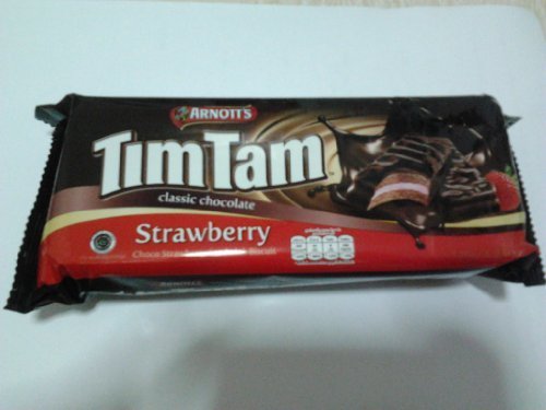 Arnott's Tim Tam Classic Chocolate Strawberry Biscuits 120 G. (2 Pack )