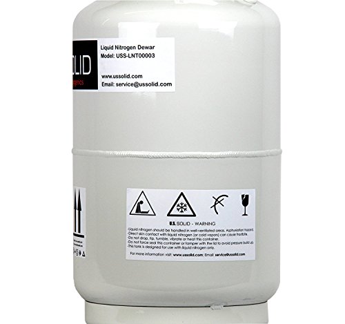 41lwhPksgyL US SOLID Liquid Nitrogen Dewar 10L Cryogenic Container Liquid Nitrogen LN2 Tank Dewar with Straps 6 Canisters - Image 6
