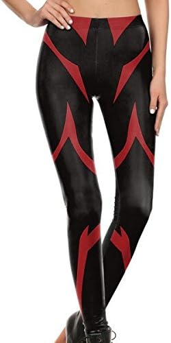 Mosszra Black Super Hero Digital Print Fashion Tight Long Pants Leggings