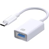 USB C to USB 3.0 Adapter, Type C Male to USB Female OTG Cable Adapter | Compatible with iPhone 17 Pro Max/17 Plus/17/16/15, MacBook Pro/Air, Samsung Galaxy S25/S24/S23/S22/S21