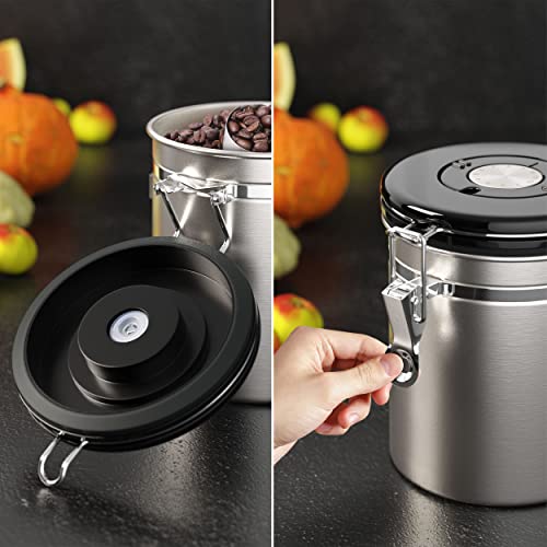 Houseables Coffee Canister, Espresso Container, Airtight Storage