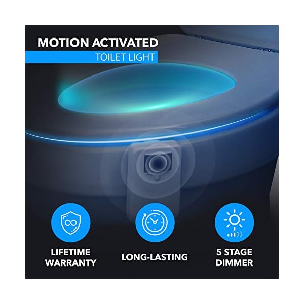 LumiLux Toilet Light with Motion Detection Sensor 16Color LED