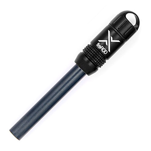 Exotac fireROD Ferrocerium Fire Starter, Black
