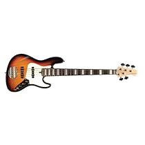 Lakland Skyline Series 55-60 Custom 5-Strings Bass Guitar, Three Tone Sunburst
