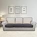 Easy-Going Stretch Cushion Cover Sofa Cushion Furniture Protector Sofa Seat Sofa slipcover Sofa Cover Soft Flexibility with Elastic Bottom(3-Piece Chair Cushion,Dark Gray)