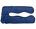 Aminiture Pregnancy Body Pillow Cover Oversize Plush U Shaped Pillowcase Total Body Maternity Pillow Removable Cover Case Full Body Pillow(Navy Blue)