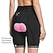 BALEAF Womens Cycling Bike Shorts Padded Bicycle Biking Spin Biker Shorts Padding UPF50+, Large, 03-Black-no Pocket