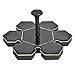 Solar Fountain Pump with Battery Backup and Light,Solar Bird Bath Fountains,Solar Powered Fountain for Birdbath, Outdoor, Pond, Fish Tank and Garden Decoration (φ8.07inches)