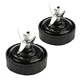 Breynet 2 pc Nutri Ninja Replacement Bottom Blade Parts for Nutri Ninja Blade BL770 BL771 BL773co Blender