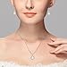 EleQueen 925 Sterling Silver CZ Cream Freshwater Cultured Pearl Infinity Bridal Necklace Hook Earrings Set Clear