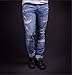 Men's Ripped Destroyed Jeans Slim Fit Distressed Denim Pants Trousers Blue101 30