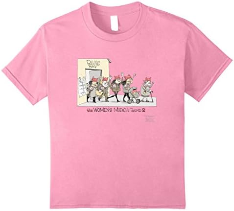 Kids Signe Wilkinson: Women's March Round 2 T-shirt 12 Pink