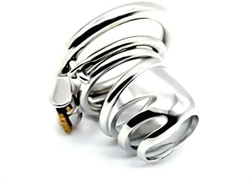 Bondage Masters Medical Grade Stainless Steel Male Chastity Device, 50 mm, Silver - Image 5