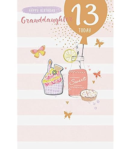 thumbnail image 2 of Personalised 13th Birthday Card For Daughter, Niece, Granddaughter, Sister 2 of 4