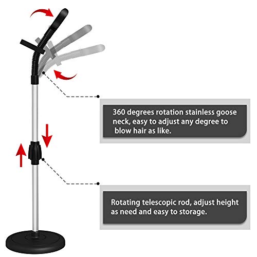 LuckIn Blow Dryer Stand, Hair Dryer Stand Hands Free, Hair Dryer Holder