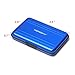Honsky Aluminum UHS-I SD Micro SD SDHC SDXC TF SecureDigital Memory Card Carrying Case Holder Organizer Box Keeper for Computer Camera Media Storage Organization,Blue