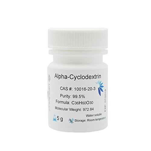 Alpha-Cyclodextrin Powder, 99.5%, 5 g, Ultra Pure, fat eating fiber! Alpha-Cyclodextrin Powder, 99.5%, 5 g, Ultra Pure, fat eating fiber!