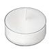 Clear White Tea Lights Candles - 5 Hour Long Burning Unscented White Tealight Candles in Clear Plastic Cups for Home, Wedding, Holiday, Shabbat, Restaurants, Spa or as a Emergency Candle - Set of 125
