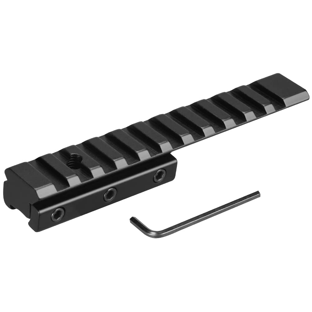 UniqueFire Dovetail to Picatinny Extension Adapter Riser Rail Mount Base 11mm Conversion to 20mm Rail,125mm Length