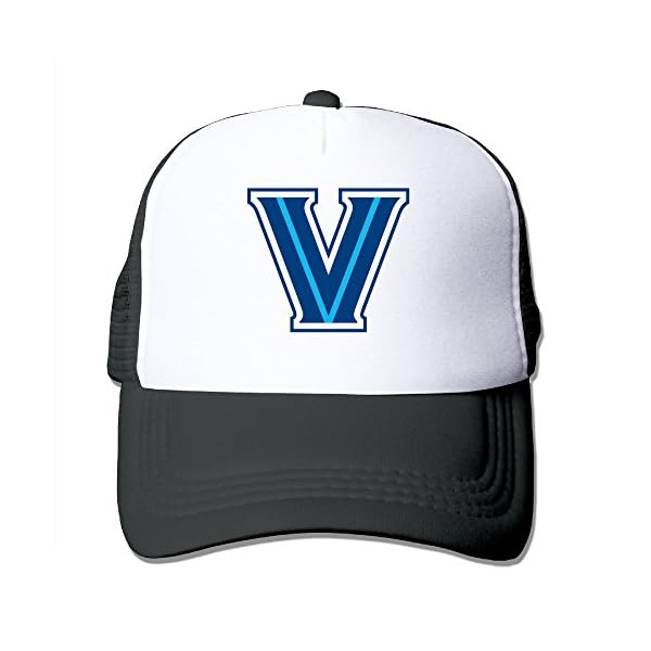 SAXON13-Unisex-Baseball-caps-Meshback-Villanova-University-Logo-Hat-Caps-Black