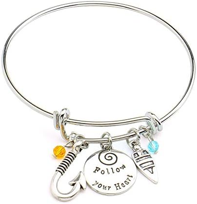 hanreshe Bangle Jughead Adjustable DIY Bracelet Message Charm Expandable Wire Bangle Bracelet
