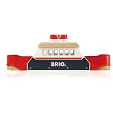 BRIO World 33569 - Ferry Ship - 3 Piece Wooden Toy Train Set for Kids | Interactive Light and Sound Features | Compatible with All BRIO Train Tracks | Ideal for Ages 3 and Up
