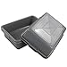 Idotry 4-Pack Small Plastic Commercial Bus Box, 8 L Small Bus Tub, Gray