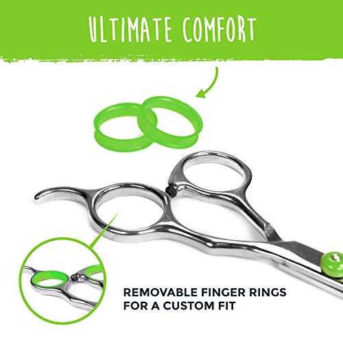 Mighty Paw Professional Dog Grooming Shears (2 Pack) Pet Hair Cutting