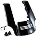 Stretched Rear Fender Panel Vivid Black 4.5 inch Long Extension Fit for 2009 2010 2011 2012 2013 Harley Touring, Road King, Street Glide