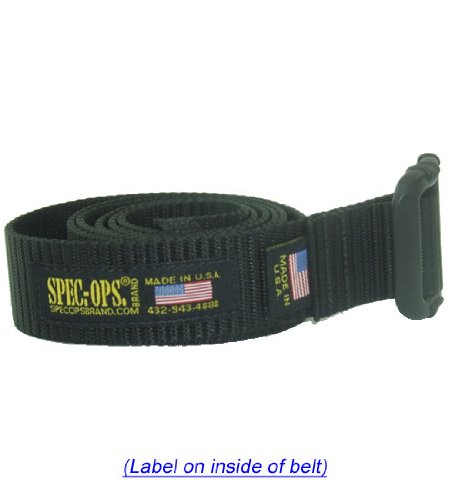 Spec-Ops Brand Better BDU Belt 1.5-Inch (Black, Large)