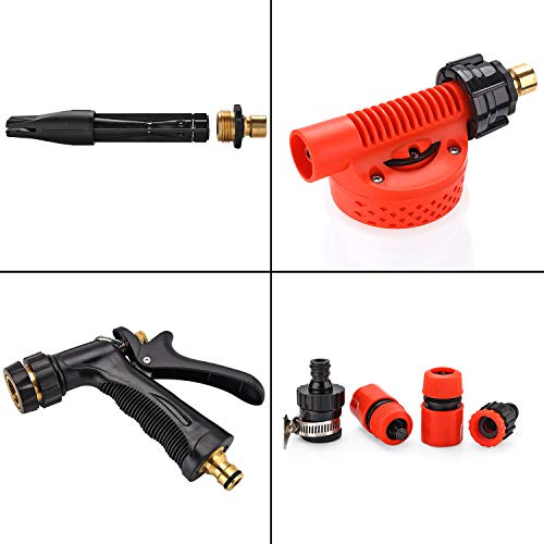 CPROSP Wash Gun Car Foam Gun, Cleaning Sprayer, Car Washer, 2 in 1 Foam Blaster with 900ml Bottle,for Van Motorcycle Vehicle - Thumbnail 3