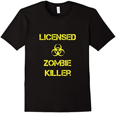Men's Licensed Zombie Killer Shirt  Small Black