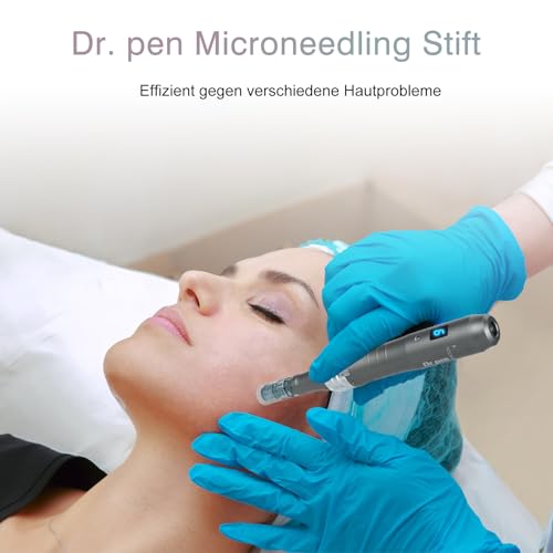 Dr. pen M8 Microneedling Pen, Professional Skin Care at Home with 8 Sterile Cartridges, 6 Adjustable Intensity Levels & 0-2.5 mm Settings, Anti-Ageing, Wrinkle Reduction, Acne Scars Elimination