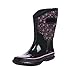 WTW Mid Calf Rain Boots for Women - Waterproof Insulated Neoprene Mud Boots Outdoor Hunting Garden Boots