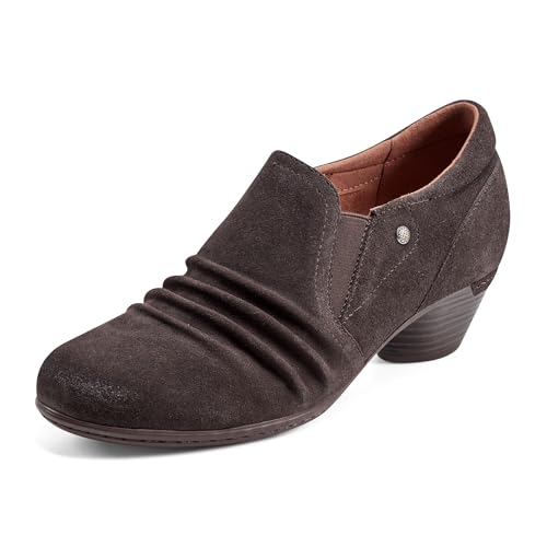 Cobb Hill Women’s Lucy Pump, Dark Brown Suede, 6