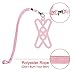 Cell Smartphone Phone Lanyard Strap, Universal Case Cover Holder Lanyard Necklace Wrist Strap With ID Card Slot For iPhone X 8 7 6S 6 Plus Galaxy S7 S6(Veiled Rose)