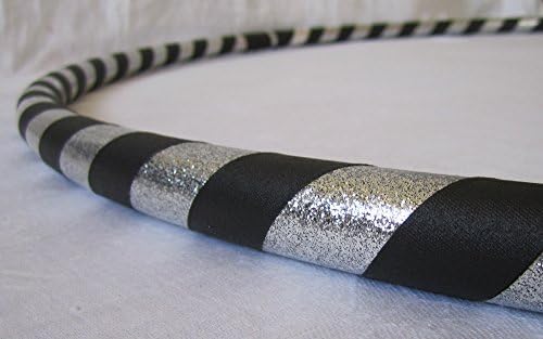 Weighted Hula Hoop for Exercise and Fitness - Glitter & Prismatic Tapes