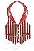 Pkgd Plastic Roaring 90's Vest (red) Party Accessory  (1 count) (1/Pkg)