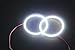 Grandview 2x 90mm LED Car Angel Eyes Halo Ring Lamp Light Bulb 66SMD Headlight COB (white)