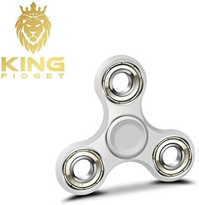 KING FIDGET Hand Spinner , Fidget Spinner , Hand Spinner Prime , Ceramic Bearing Tri Spinner Ultra-Fast Bearings Stress Reducer, Relieving Stress, Focus Anxiety Relief, Killing Time and ADHD